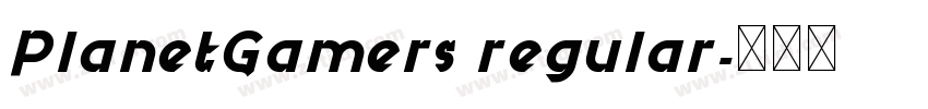 PlanetGamers regular字体转换